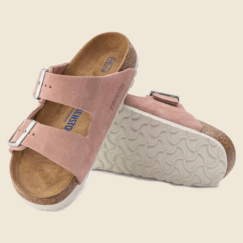 Arizona Soft Footbed - Pink Clay Suede - Birkenstock - STAG Provisions - W - Shoes - Sandals