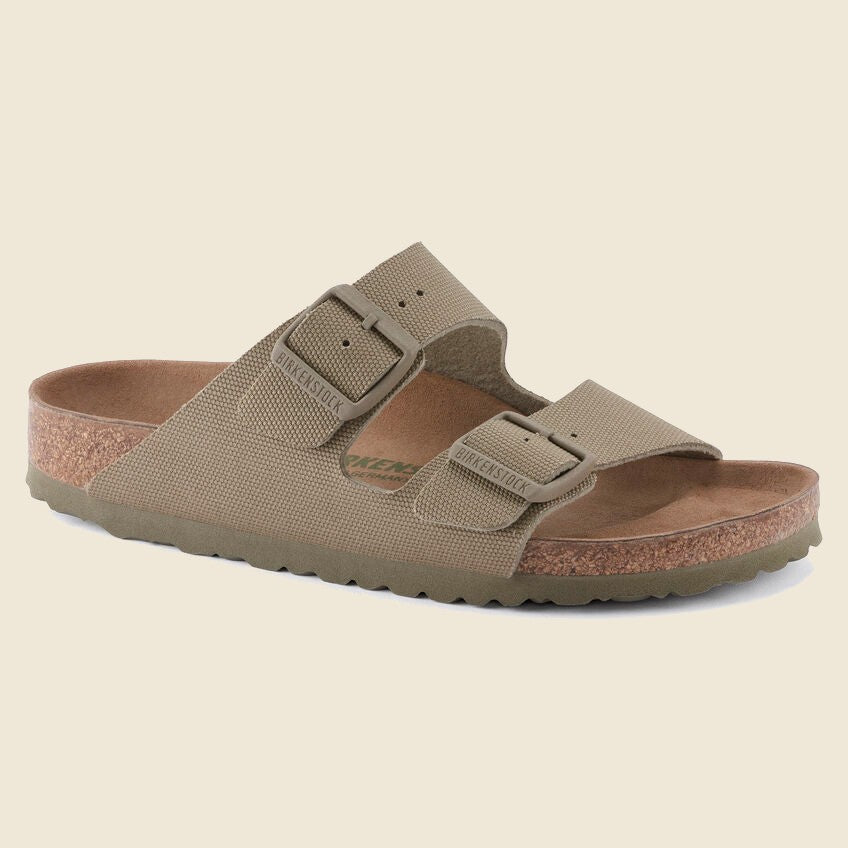 
                          Arizona Vegan - Canvas Faded Khaki - Birkenstock - STAG Provisions - W - Shoes - Sandals
                        