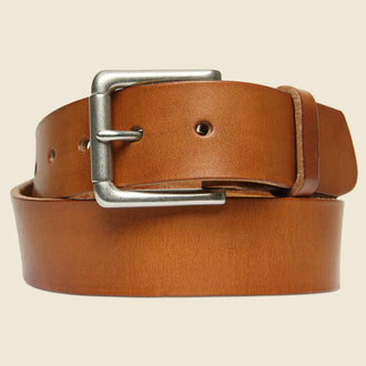 Nickel Roller Bar Belt - Tan
