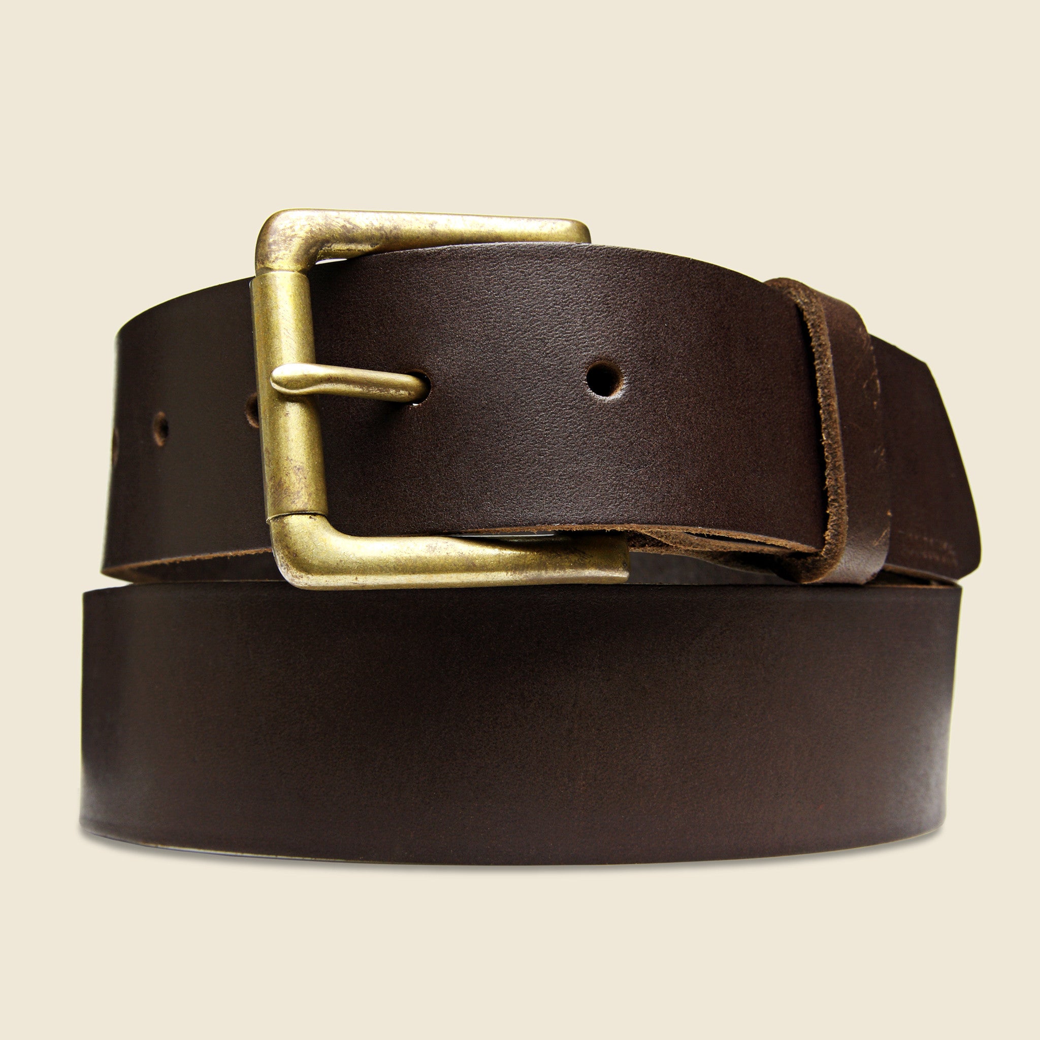 Roller Bar Belt - Brown - BILLYKIRK - STAG Provisions - Accessories - Belts