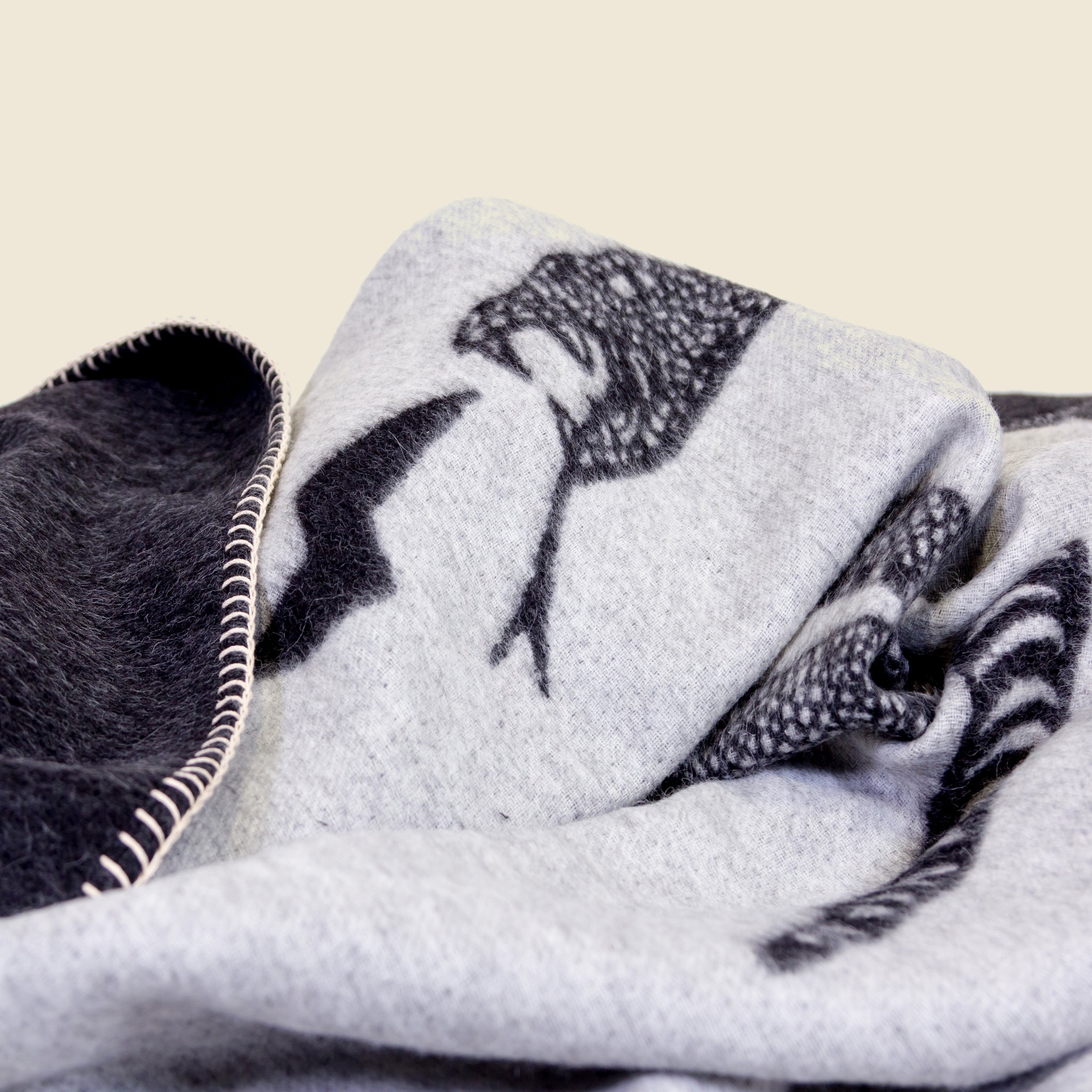 
                          Peyote Throw - Ivory/Black - Blacksaw - STAG Provisions - Gift - Blankets
                        