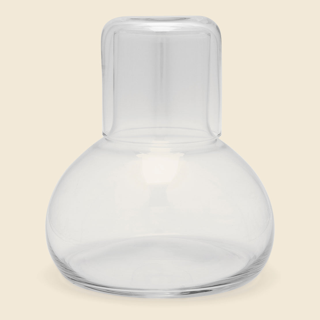 Simple Glass Carafe & Cup