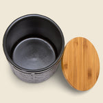 Small Black Stoneware Canister - Home - STAG Provisions - Home - Kitchen - Storage