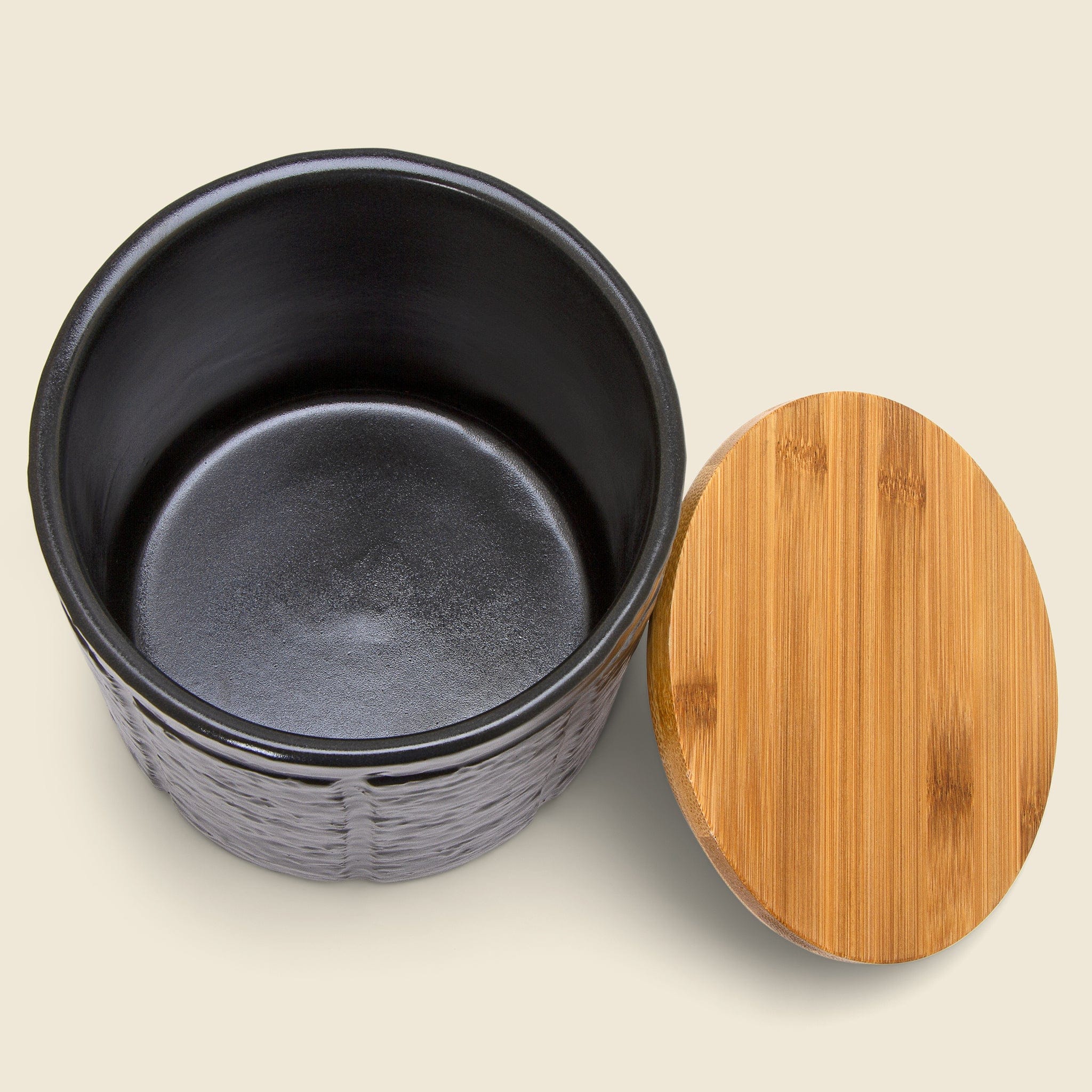 Small Black Stoneware Canister - Home - STAG Provisions - Home - Kitchen - Storage