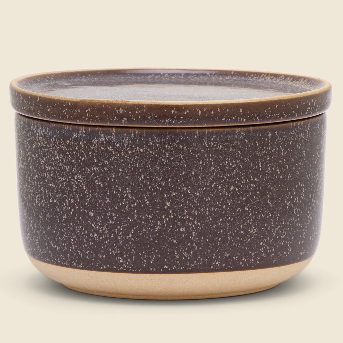 Home Small Brown Stoneware Canister