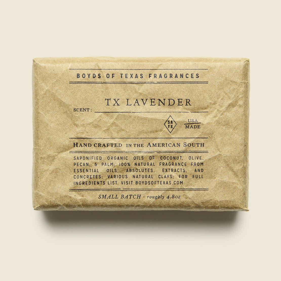 Boyd's of Texas Natural Bar Soap - TX Lavender