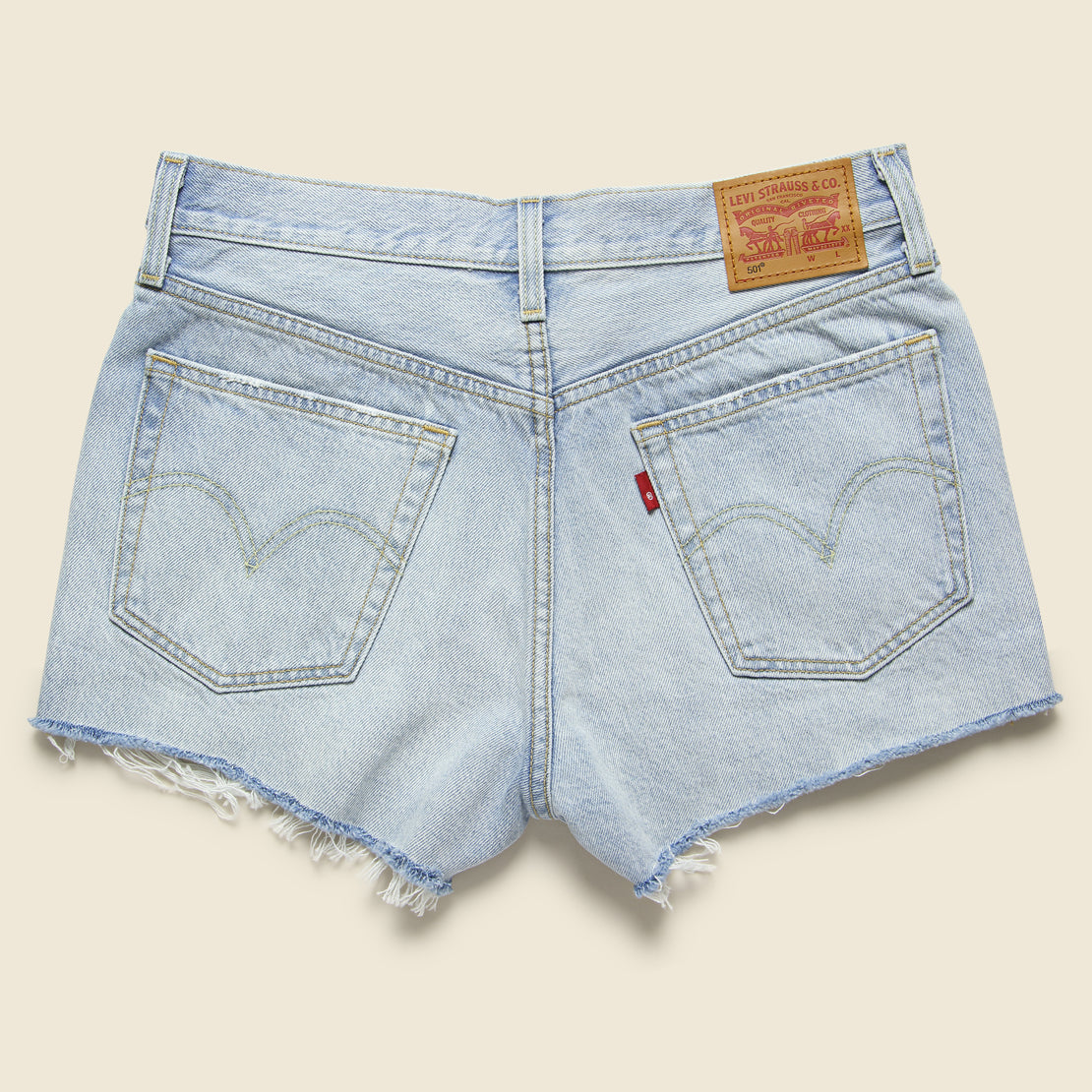 501 Short - Bleached Blue - Levis Premium - STAG Provisions - W - Shorts - Solid