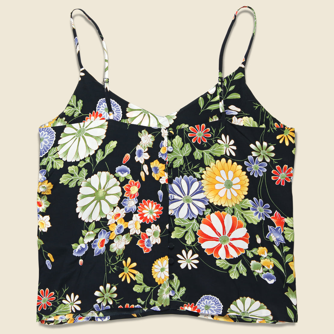Alina Cami Tank - Ani Obsidian Floral - Levis Premium - STAG Provisions - W - Tops - Sleeveless