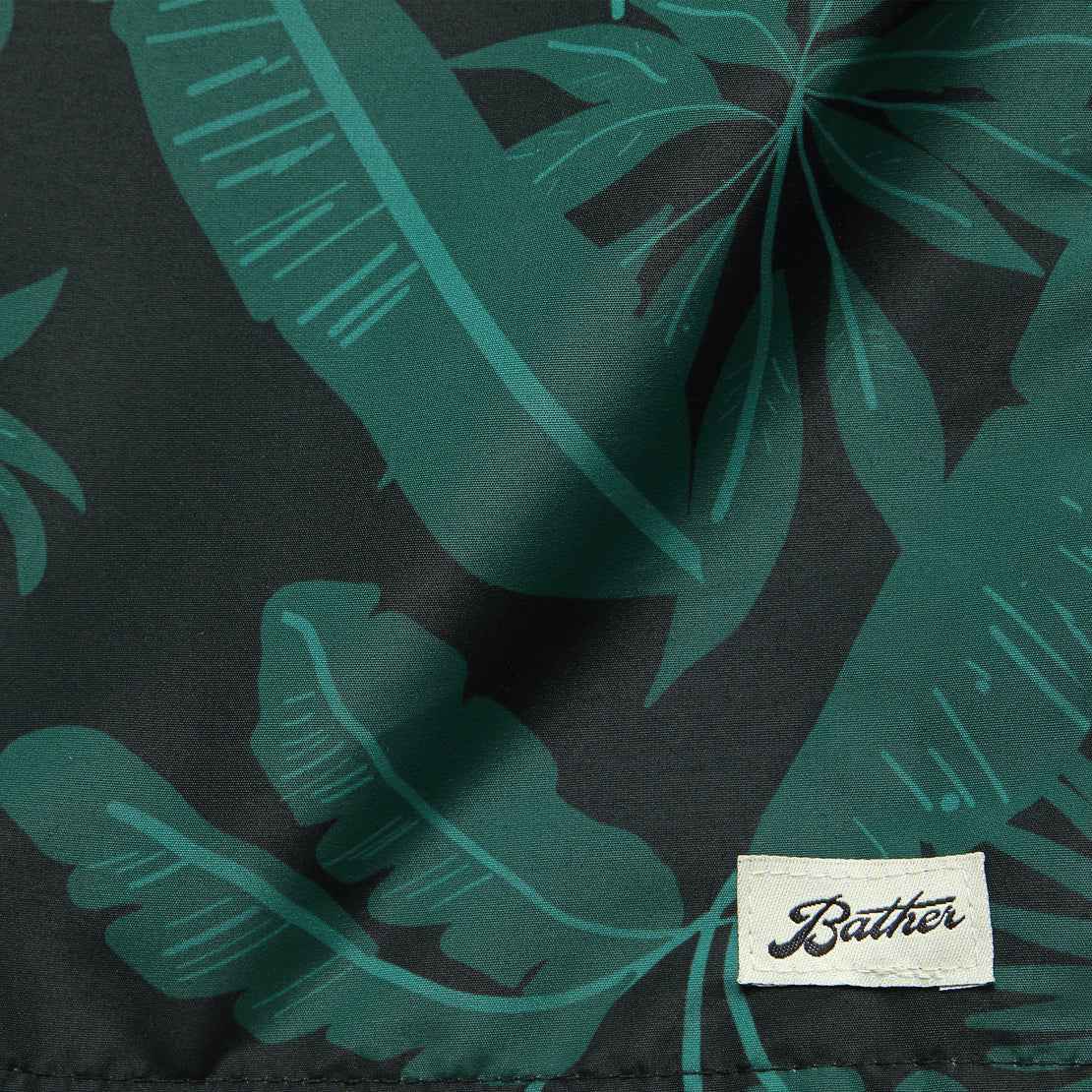 Tropical Palms Boardshort - Black/Green