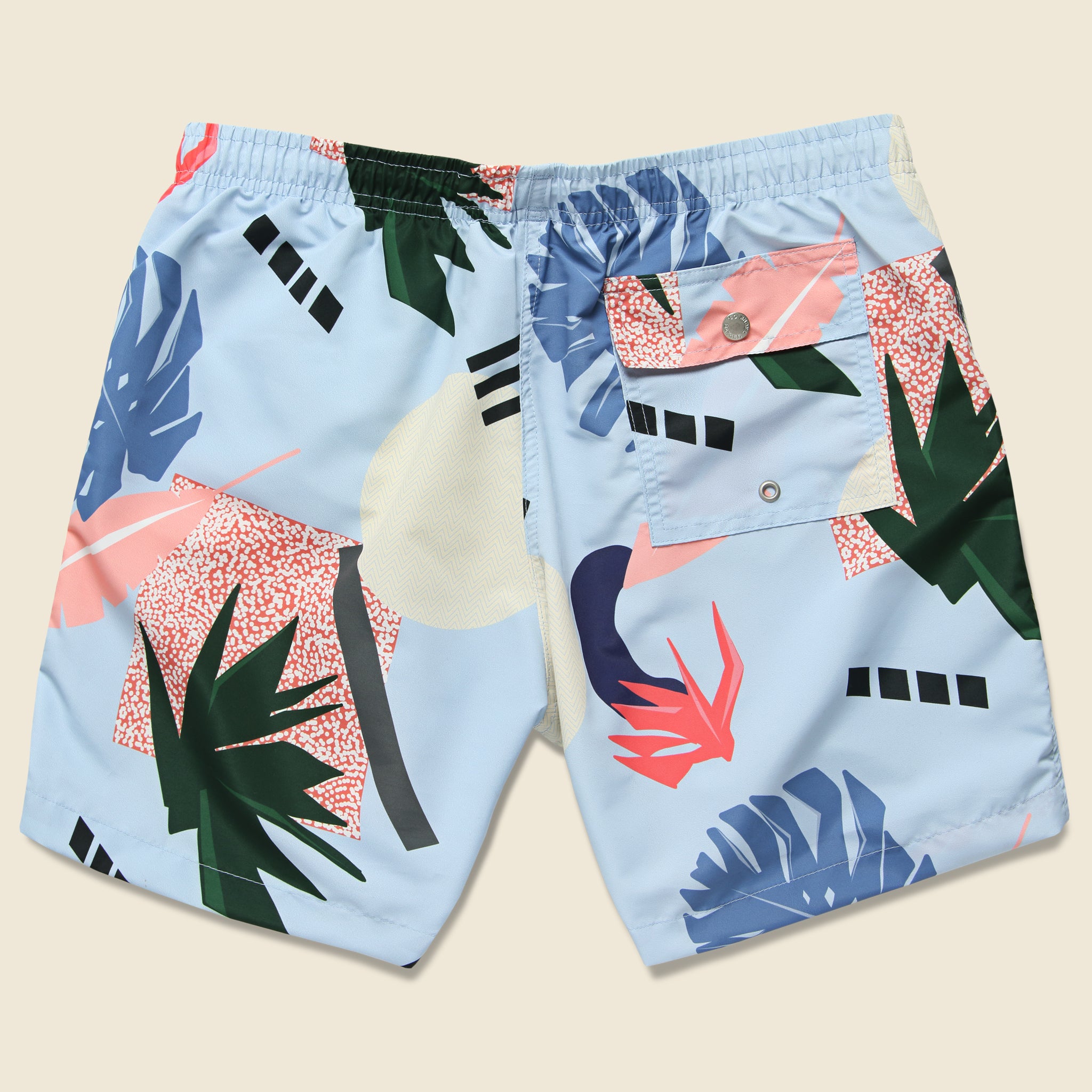 
                          Abstract Palms Swim Trunk - Blue/Multi - Bather Trunk Co. - STAG Provisions - Shorts - Swim
                        