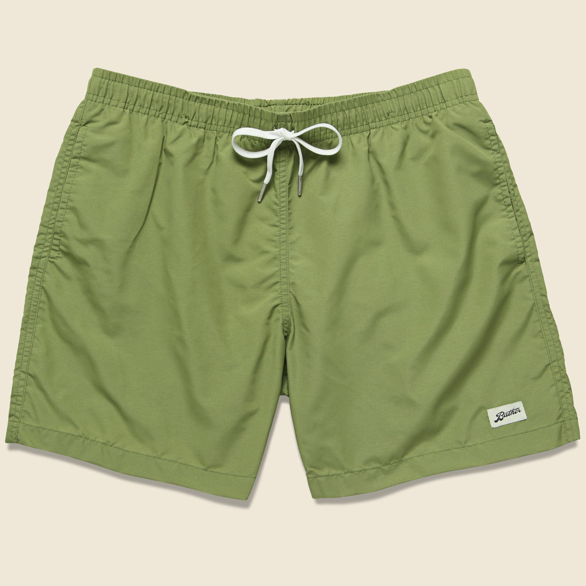 Solid Swim Trunk - Olive - Bather - STAG Provisions - Shorts - Swim