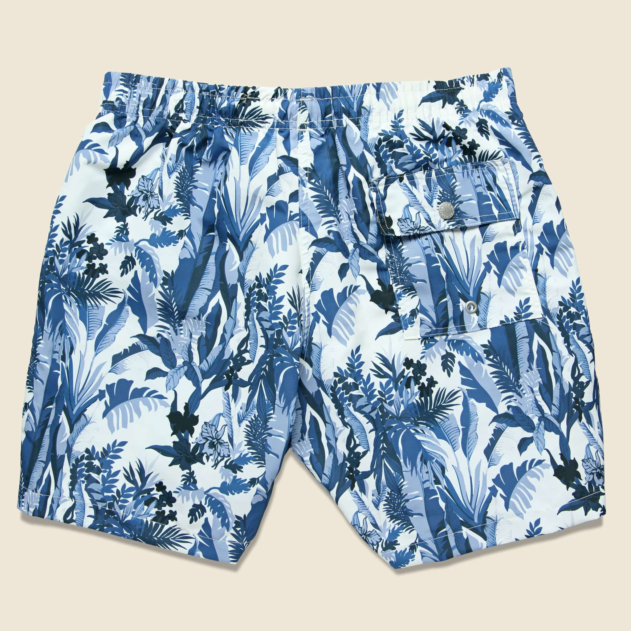 Tropical Forest Swim Trunk - Blue - Bather Trunk Co. - STAG Provisions - Shorts - Swim