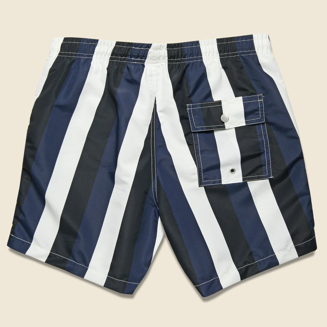 Striped Swim Trunk - Blue/Black - Bather Trunk Co. - STAG Provisions - Shorts - Swim