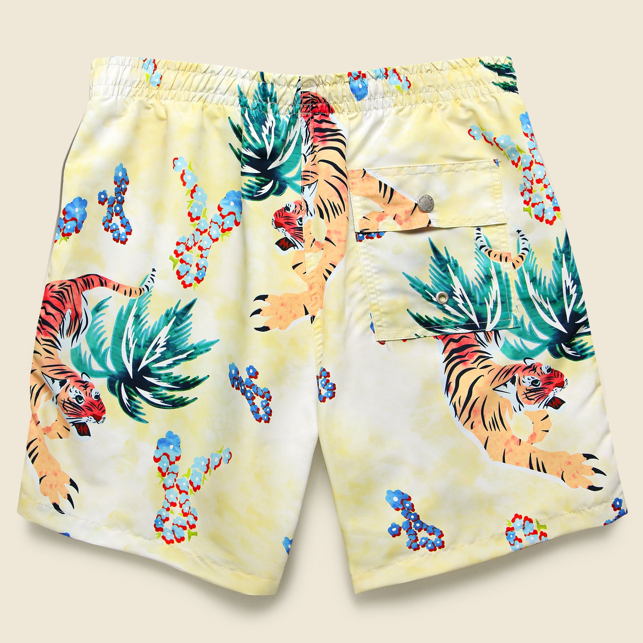 
                          Hawaiian Tiger Swim Trunk - Beige - Bather - STAG Provisions - Shorts - Swim
                        