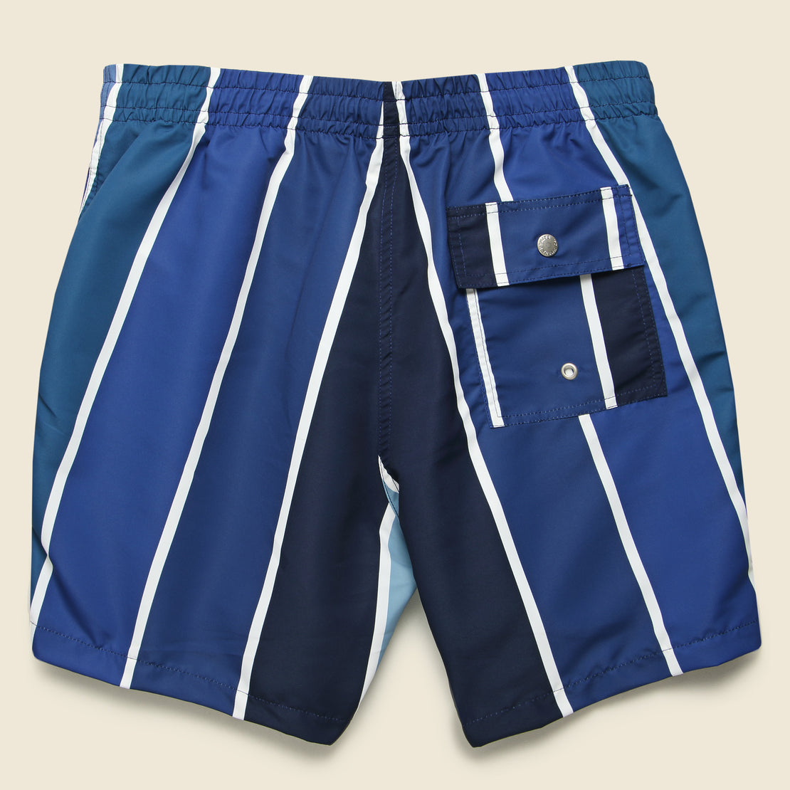 Gradient Stripe Swim Trunk - Blue - Bather - STAG Provisions - Shorts - Swim