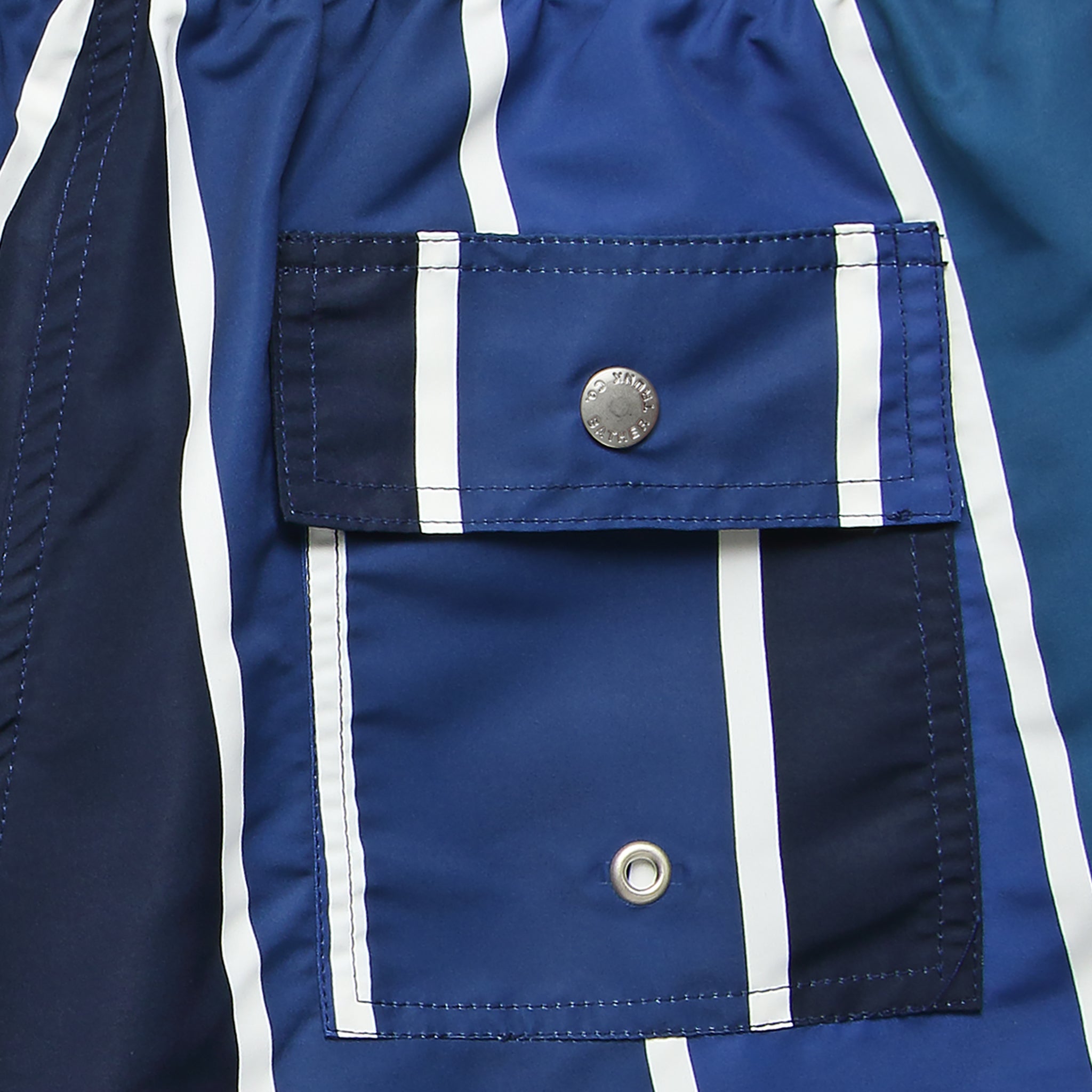 Gradient Stripe Swim Trunk - Blue - Bather - STAG Provisions - Shorts - Swim