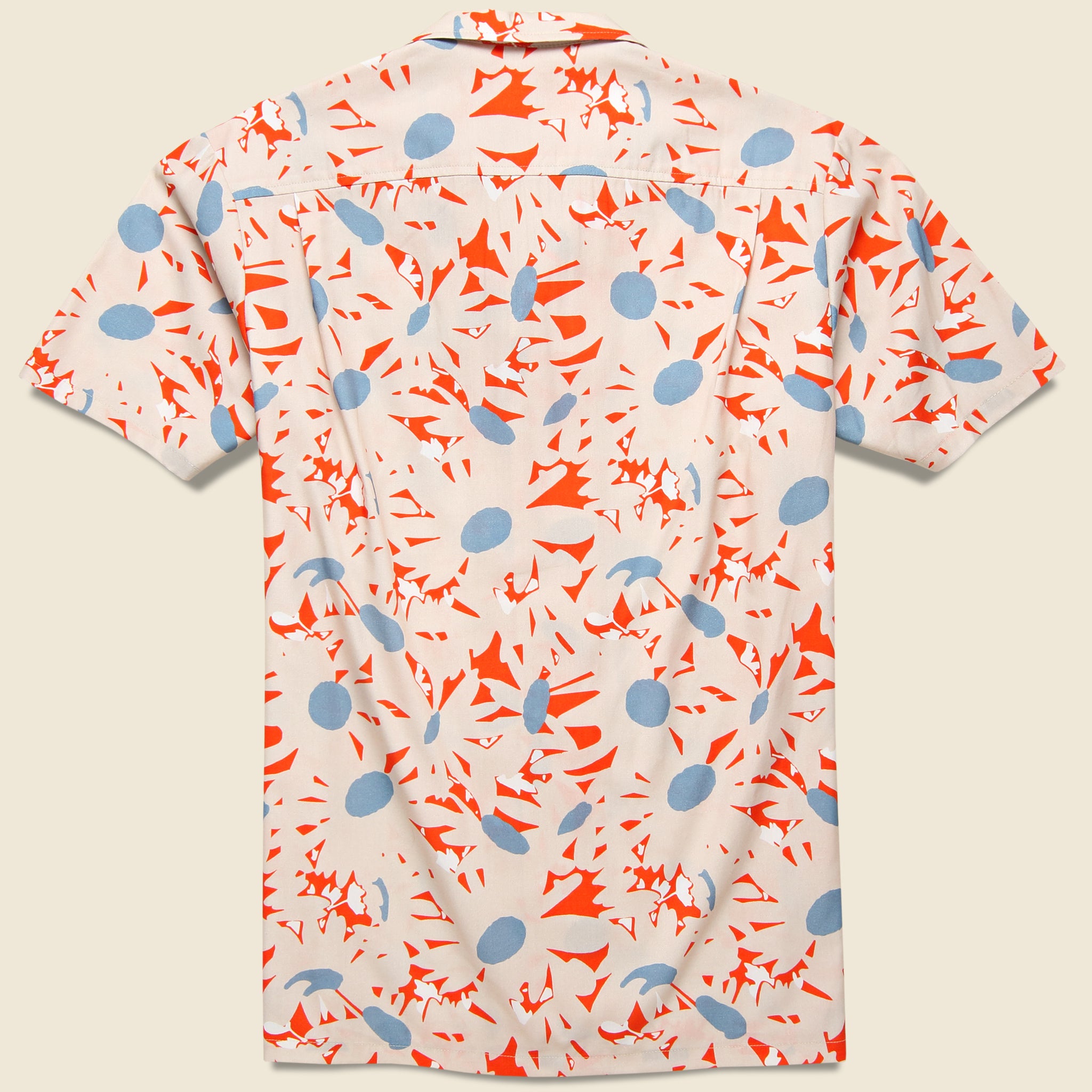 
                          Orange Flowers Shirt - Orange/White - Bather - STAG Provisions - Tops - S/S Woven - Other Pattern
                        