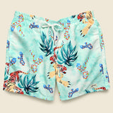 Hawaiian Tiger Swim Trunk - Green - Bather - STAG Provisions - Shorts - Swim