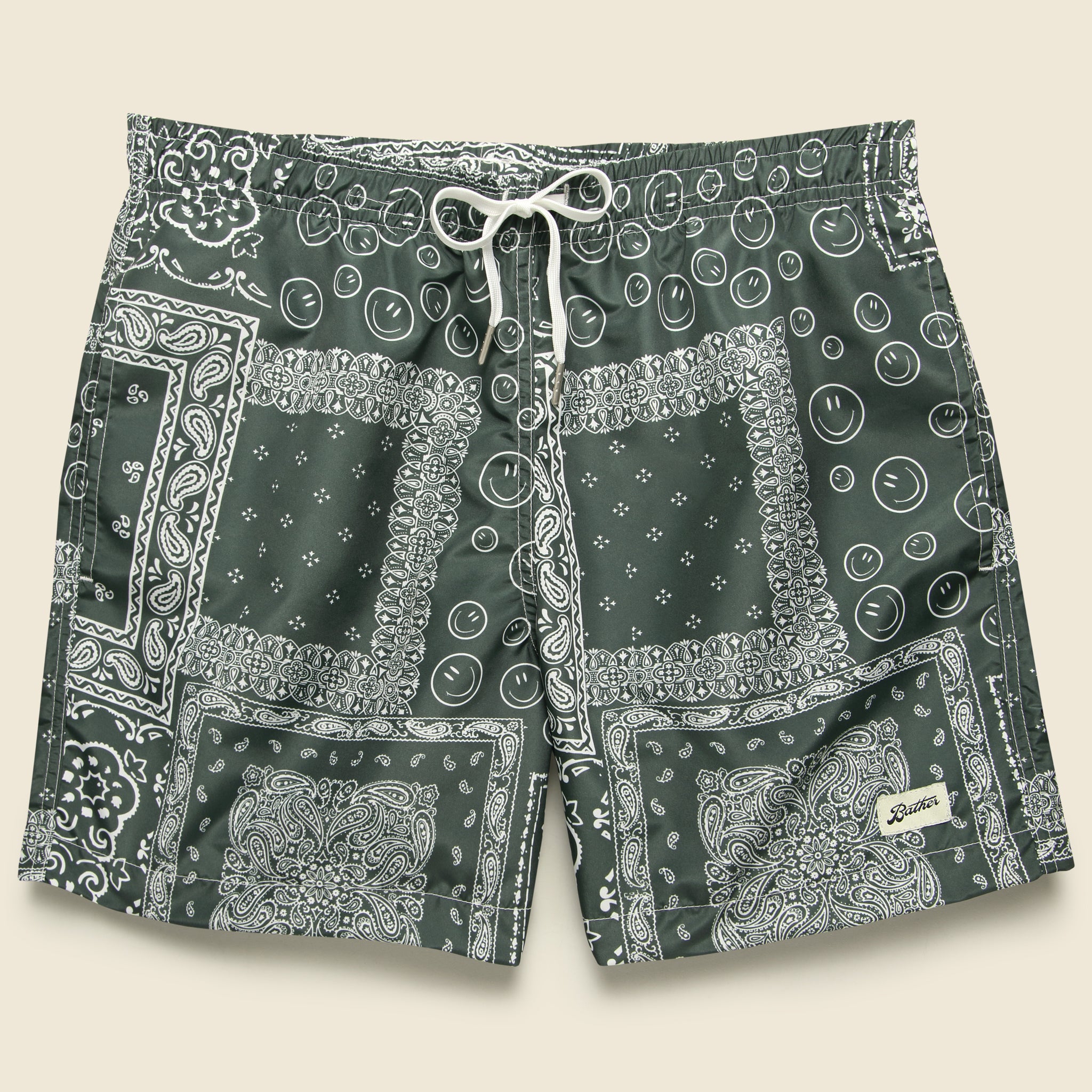 Bandana Swim Trunk - Green - Bather - STAG Provisions - Shorts - Swim