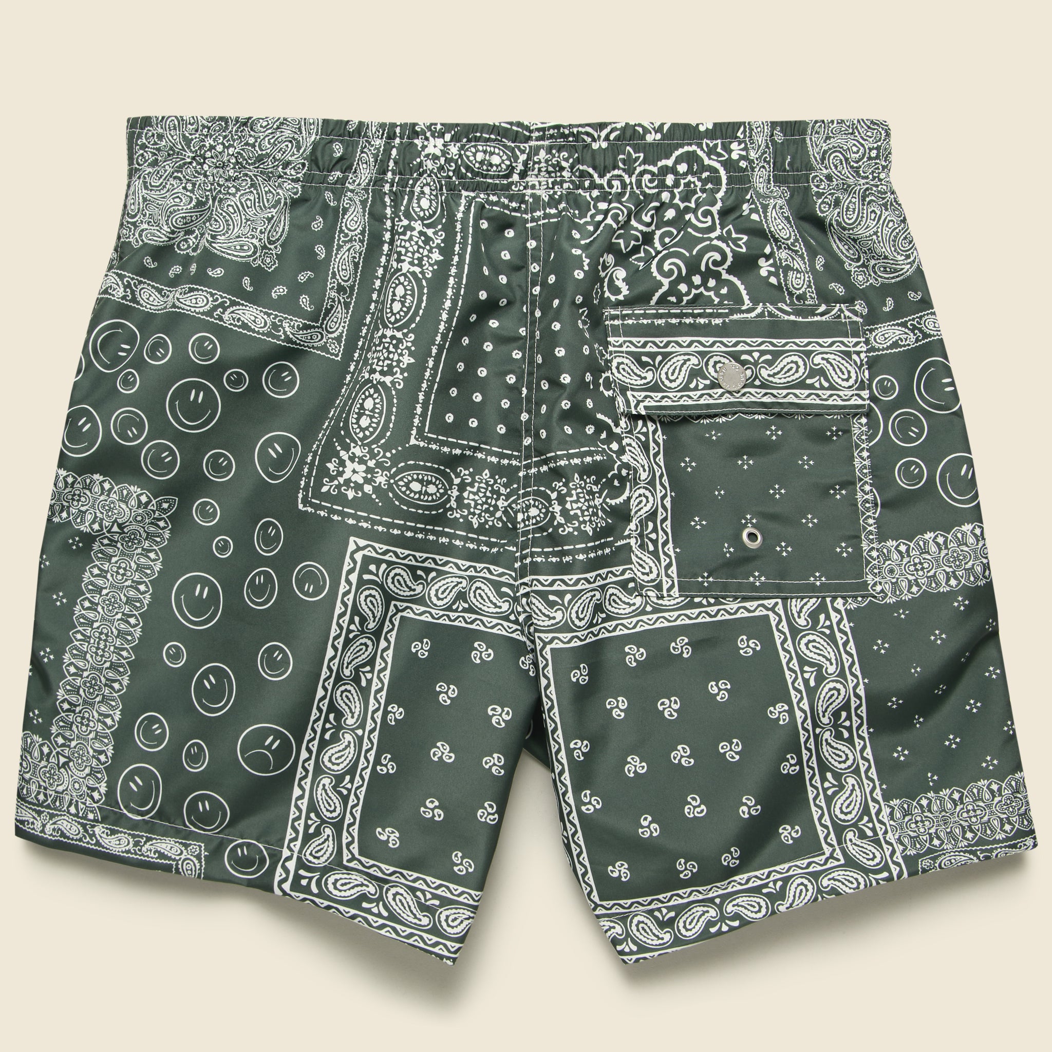 
                          Bandana Swim Trunk - Green - Bather - STAG Provisions - Shorts - Swim
                        