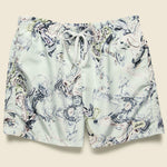 Bouquet Marble Swim Trunk - Pistachio - Bather - STAG Provisions - Shorts - Swim