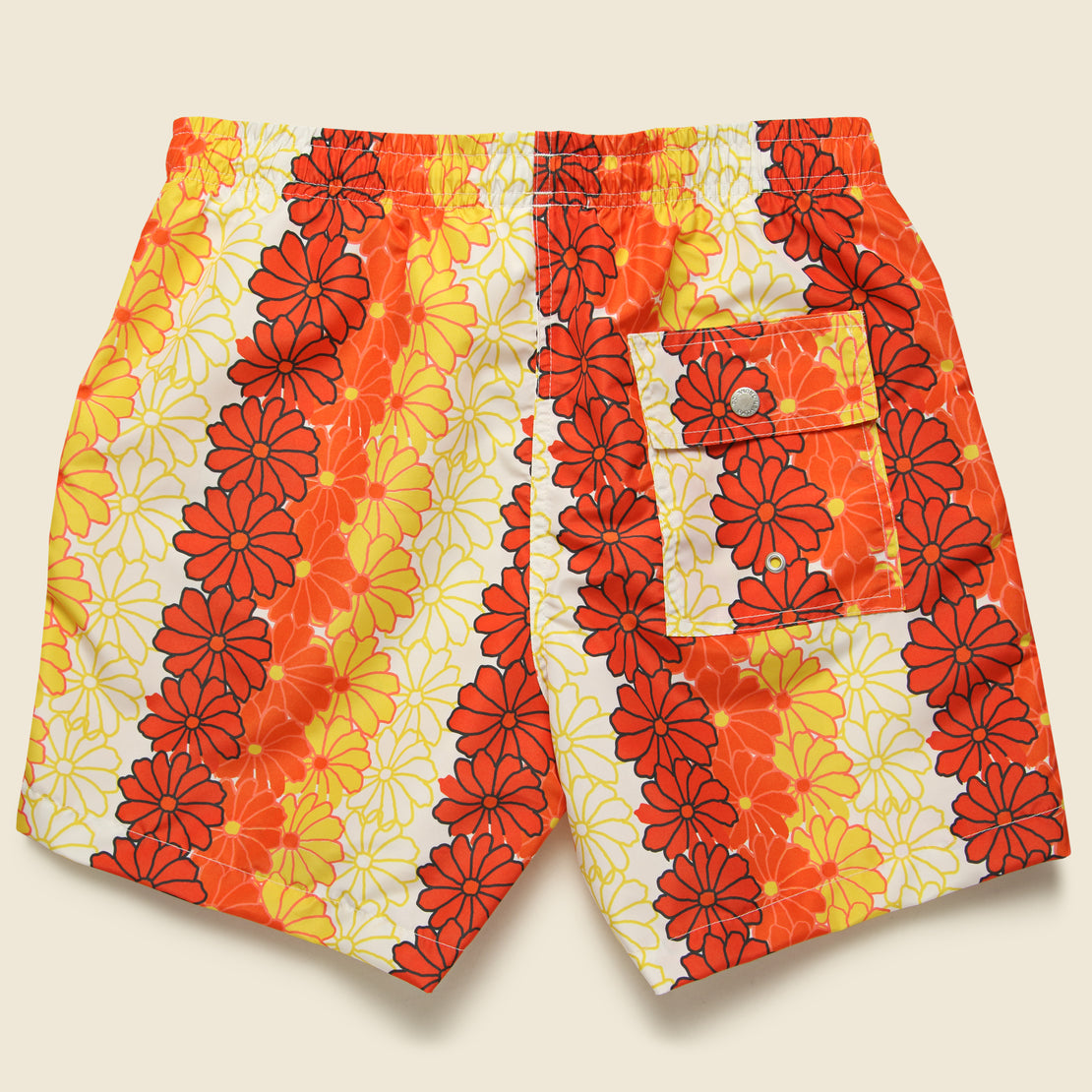 Hawaiian Tropics Swim Trunk - Orange - Bather - STAG Provisions - Shorts - Swim
