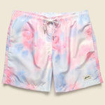 Tie Dye Swim Trunk - Pink - Bather - STAG Provisions - Shorts - Swim