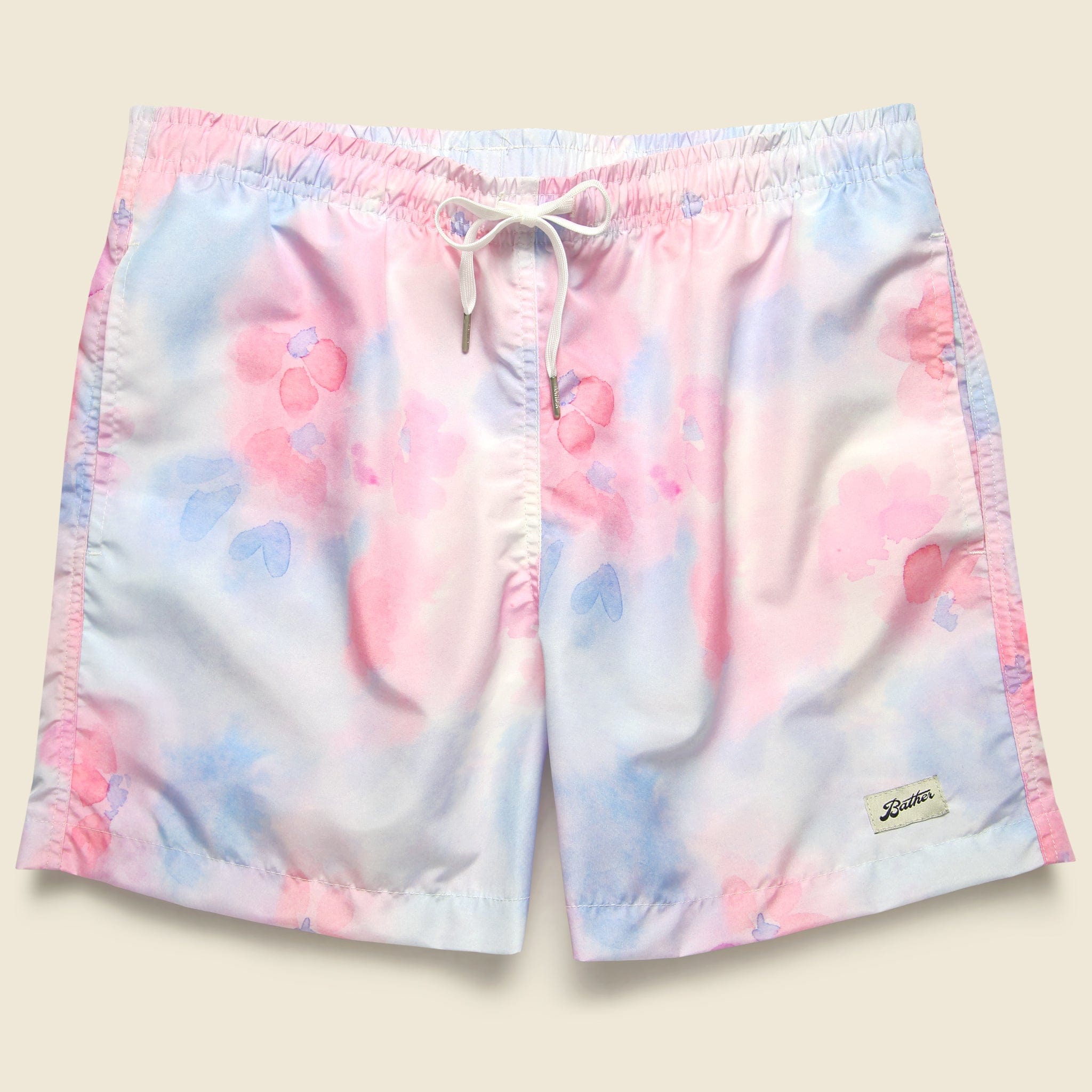 Tie Dye Swim Trunk - Pink - Bather - STAG Provisions - Shorts - Swim