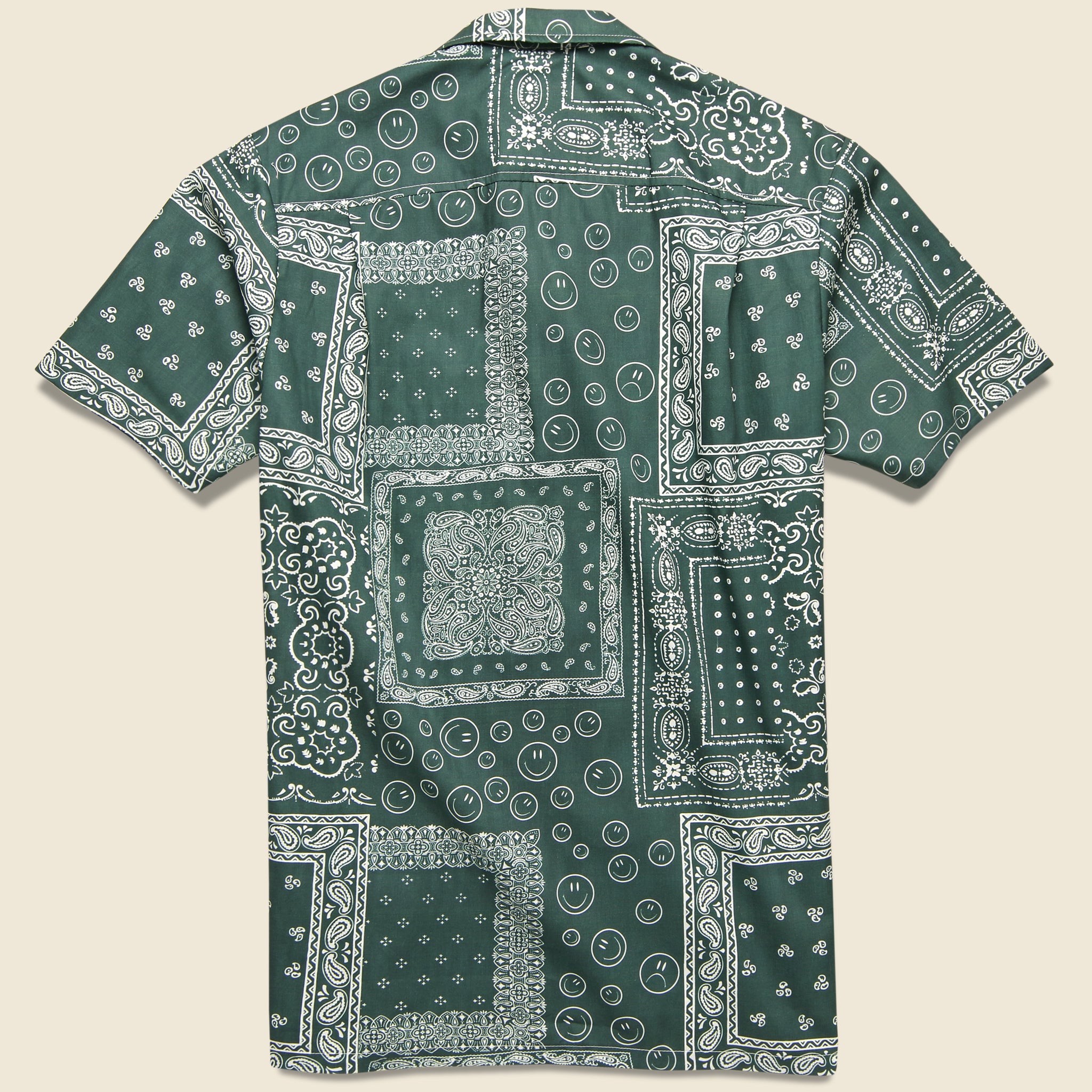 
                          Bandana Button Up Shirt - Green - Bather - STAG Provisions - Tops - S/S Woven - Other Pattern
                        