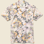Rose Foliage Camp Shirt - Tuscany Yellow - Bather - STAG Provisions - Tops - S/S Woven - Floral