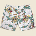 Above the Clouds Swim Trunk - Green - Bather - STAG Provisions - Shorts - Swim