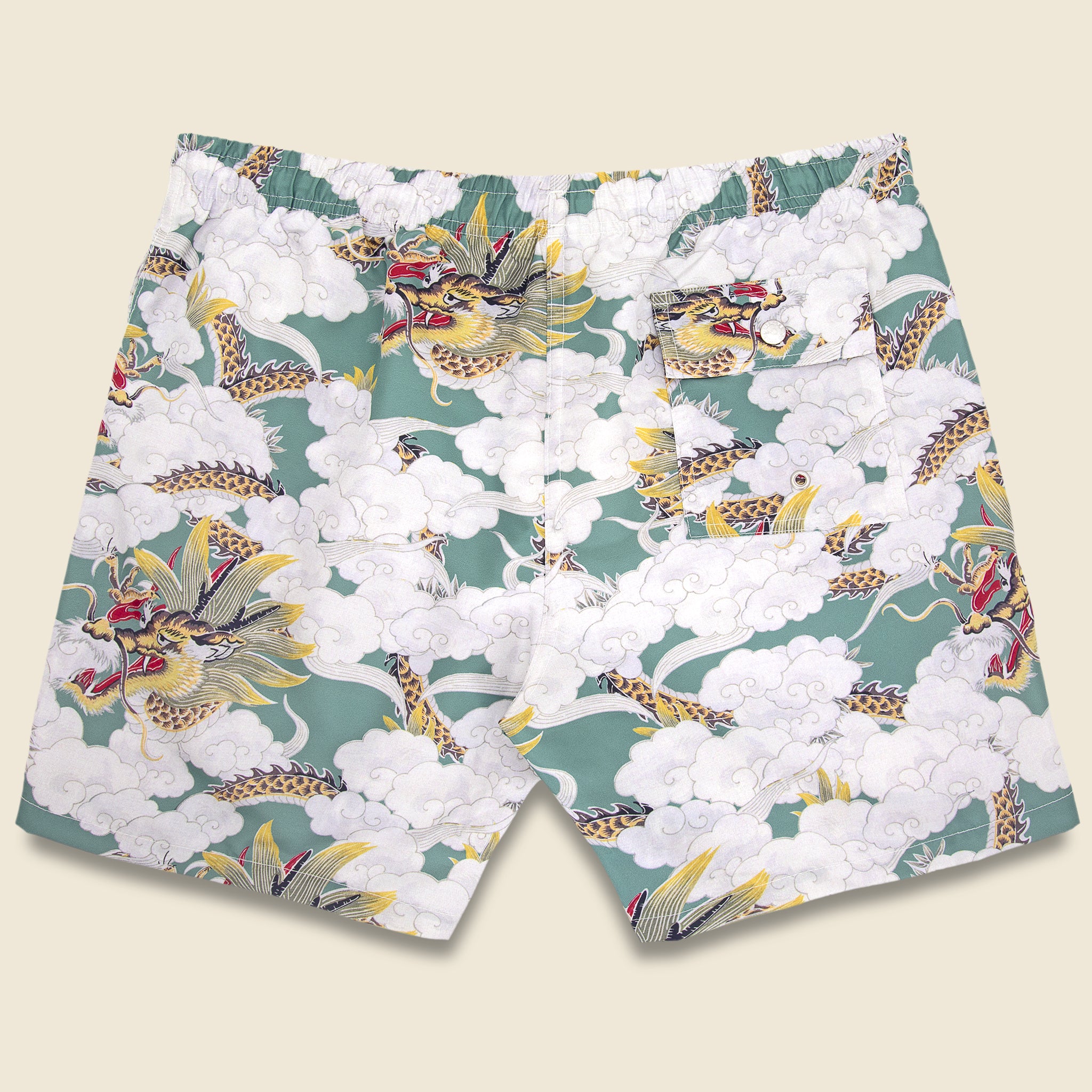 
                          Above the Clouds Swim Trunk - Green - Bather - STAG Provisions - Shorts - Swim
                        