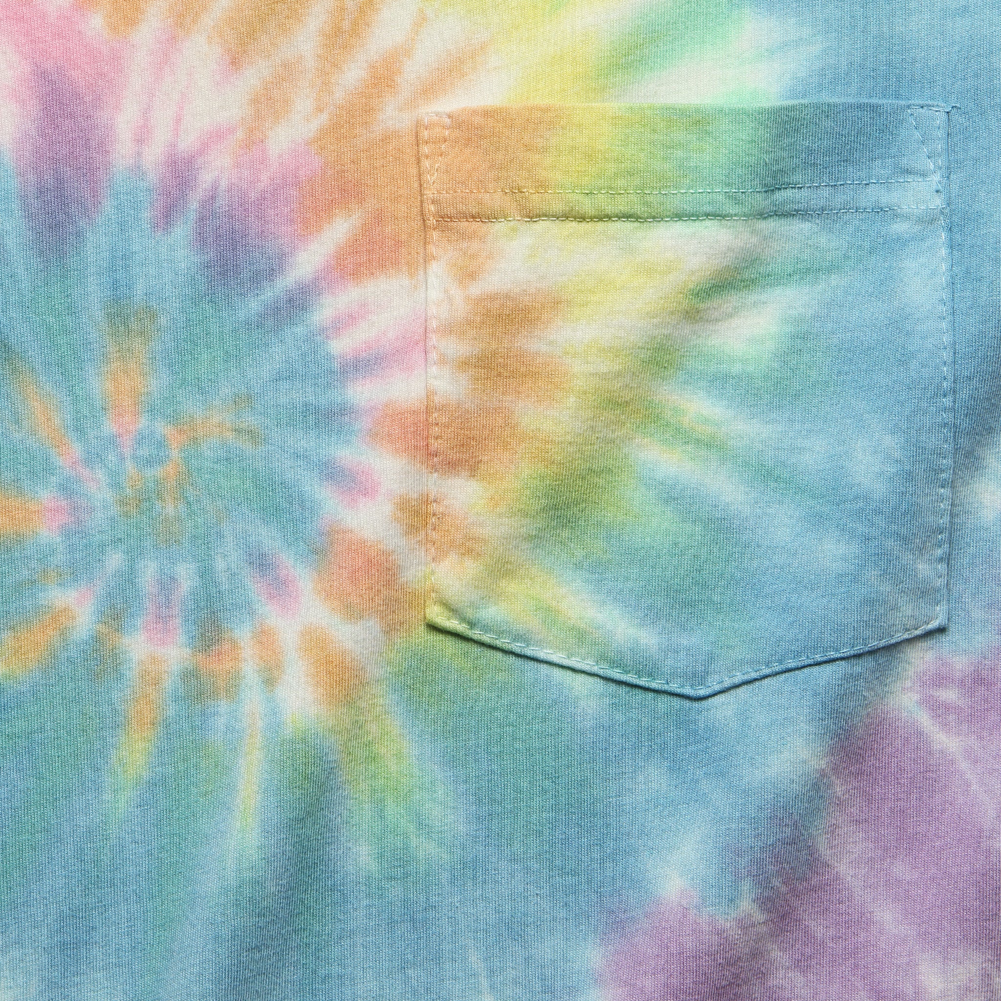 
                          Long Sleeve Pocket Tee - Spiral Tie Dye - Battenwear - STAG Provisions - Tops - L/S Tee
                        