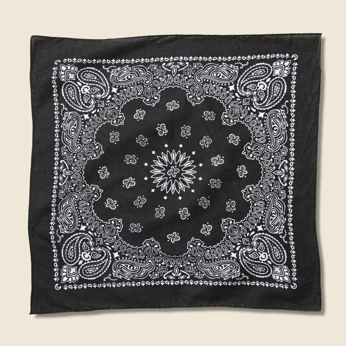 Traditional Paisley Bandana - Black - Bandanas - STAG Provisions - Accessories - Bandanas