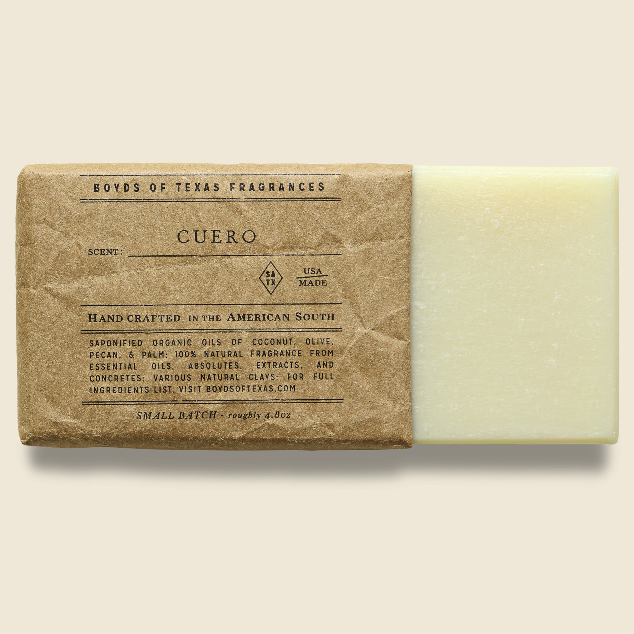 
                          Natural Bar Soap - Cuero - Boyd&#39;s of Texas - STAG Provisions - Chemist - Soap / Clenser
                        