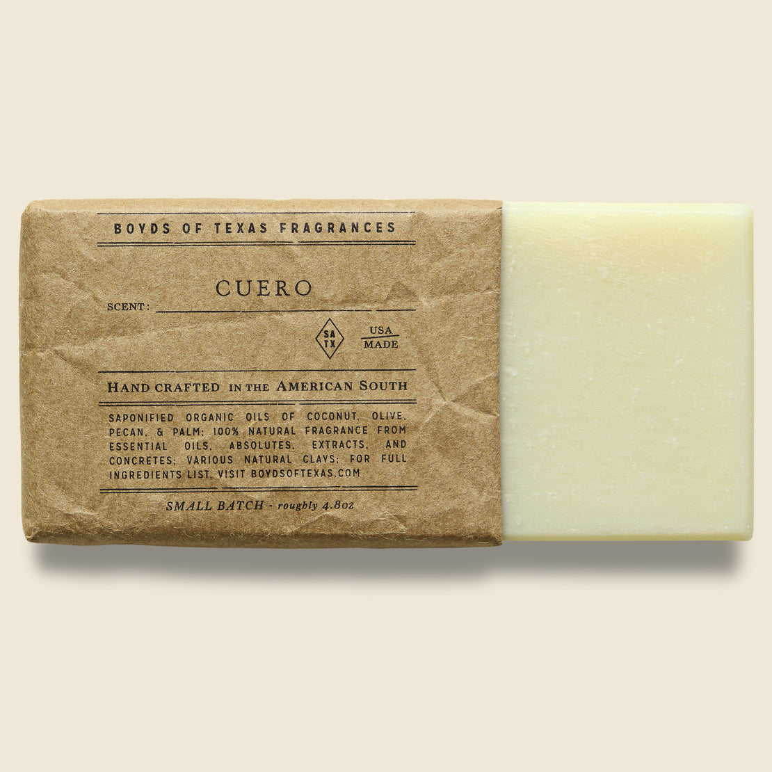 Natural Bar Soap - Cuero - Boyd's of Texas - STAG Provisions - Chemist - Soap / Clenser