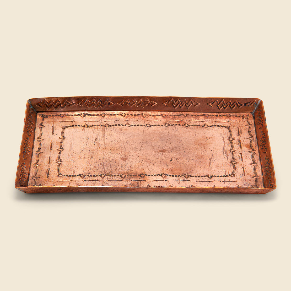 Medium Stamped Tray - Copper