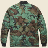 Volta Quilted Bomber Jacket Liner - Camo Evergreen - Carhartt WIP - STAG Provisions - Outerwear - Coat / Jacket