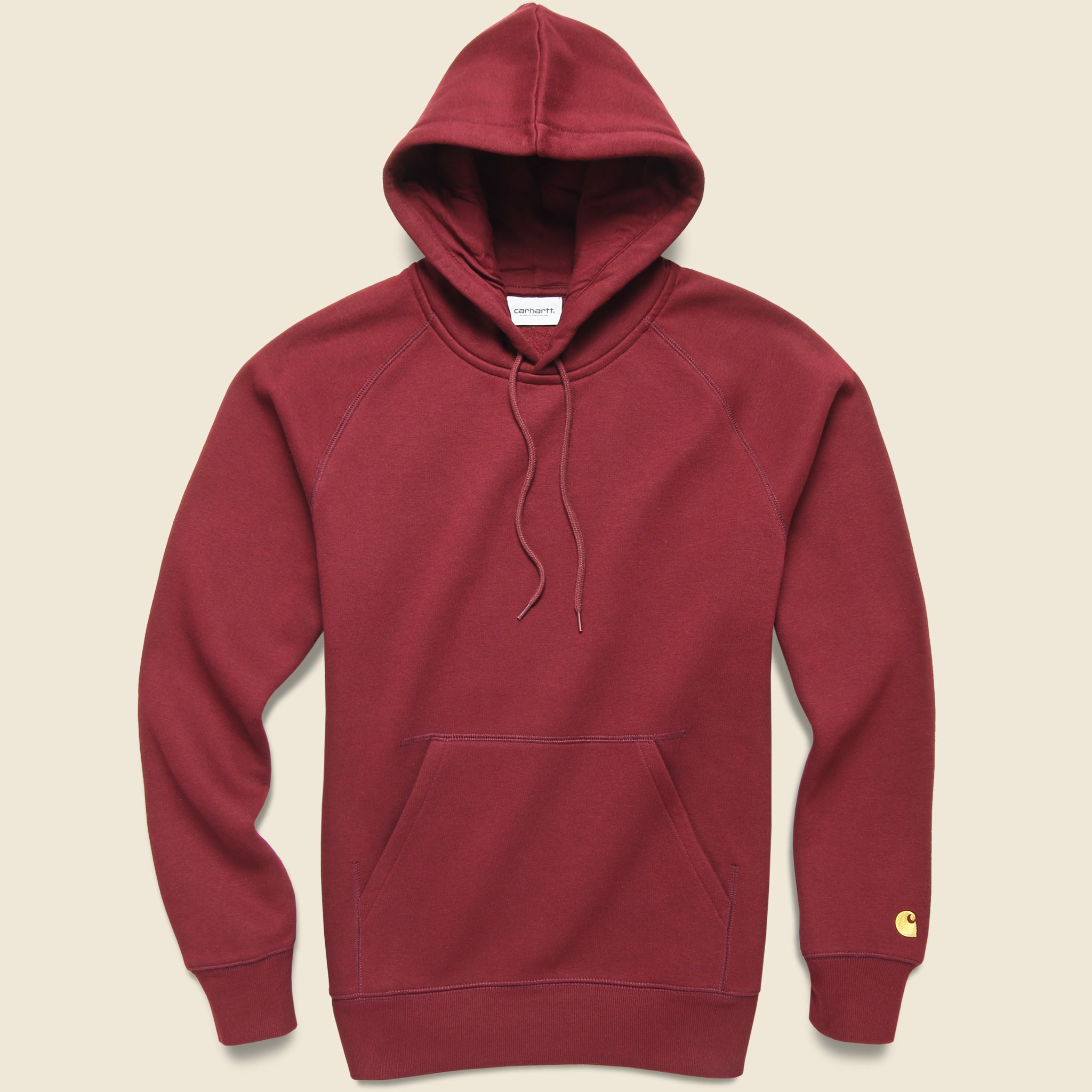 
                          Hooded Chase Sweatshirt - Jam/Gold - Carhartt WIP - STAG Provisions - Tops - Fleece / Sweatshirt
                        