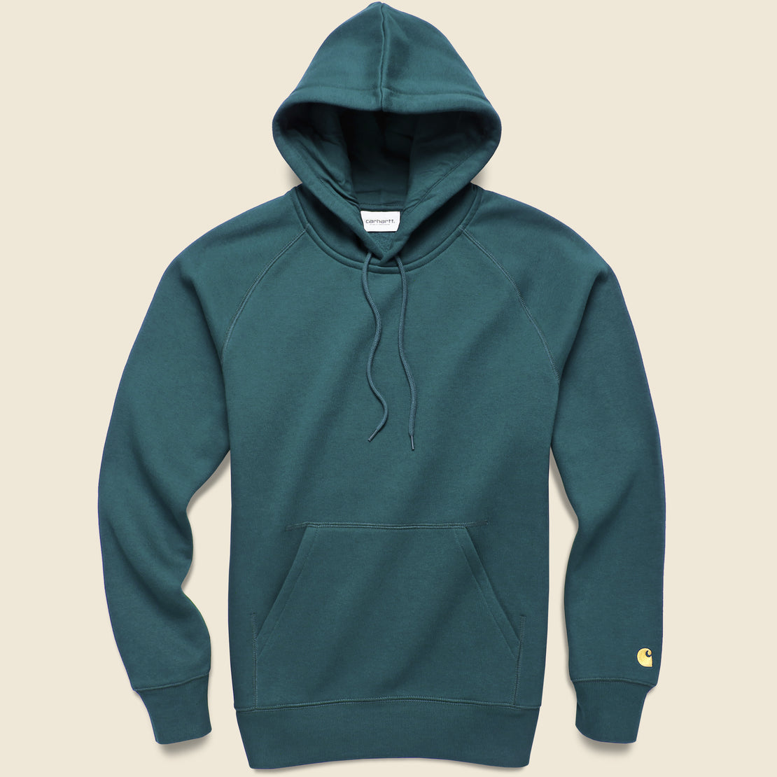 Hooded Chase Sweatshirt - Frasier/Gold - Carhartt WIP - STAG Provisions - Tops - Fleece / Sweatshirt