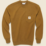 Pocket Sweatshirt - Tawny - Carhartt WIP - STAG Provisions - Tops - Fleece / Sweatshirt