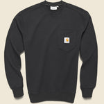 Pocket Sweatshirt - Black - Carhartt WIP - STAG Provisions - Tops - Fleece / Sweatshirt