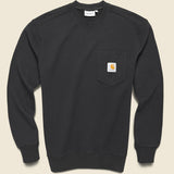 Pocket Sweatshirt - Black - Carhartt WIP - STAG Provisions - Tops - Fleece / Sweatshirt