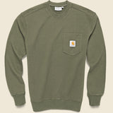 Pocket Sweatshirt - Seaweed - Carhartt WIP - STAG Provisions - Tops - Fleece / Sweatshirt