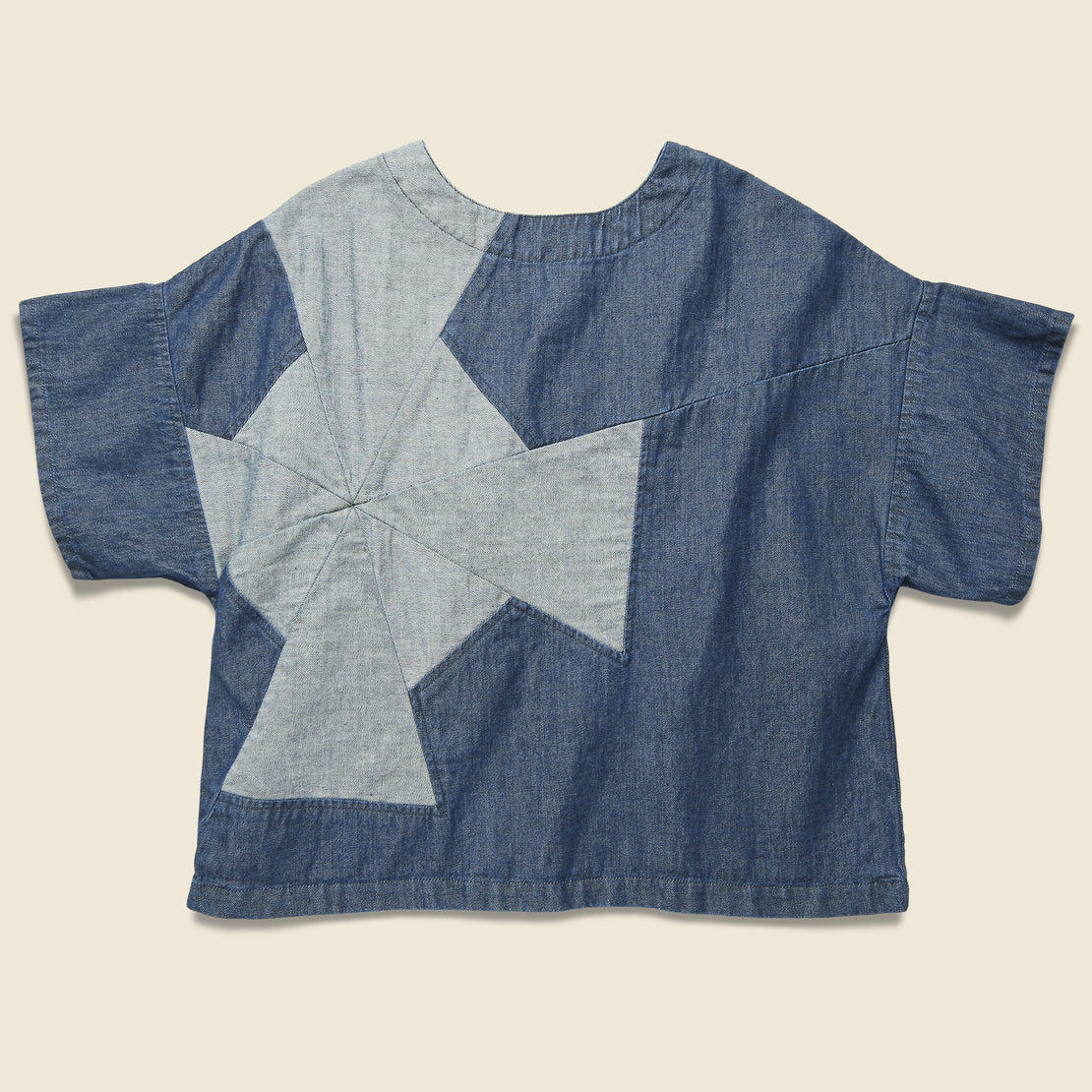 Carleen Web Denim Shirt - Blue Two-Tone