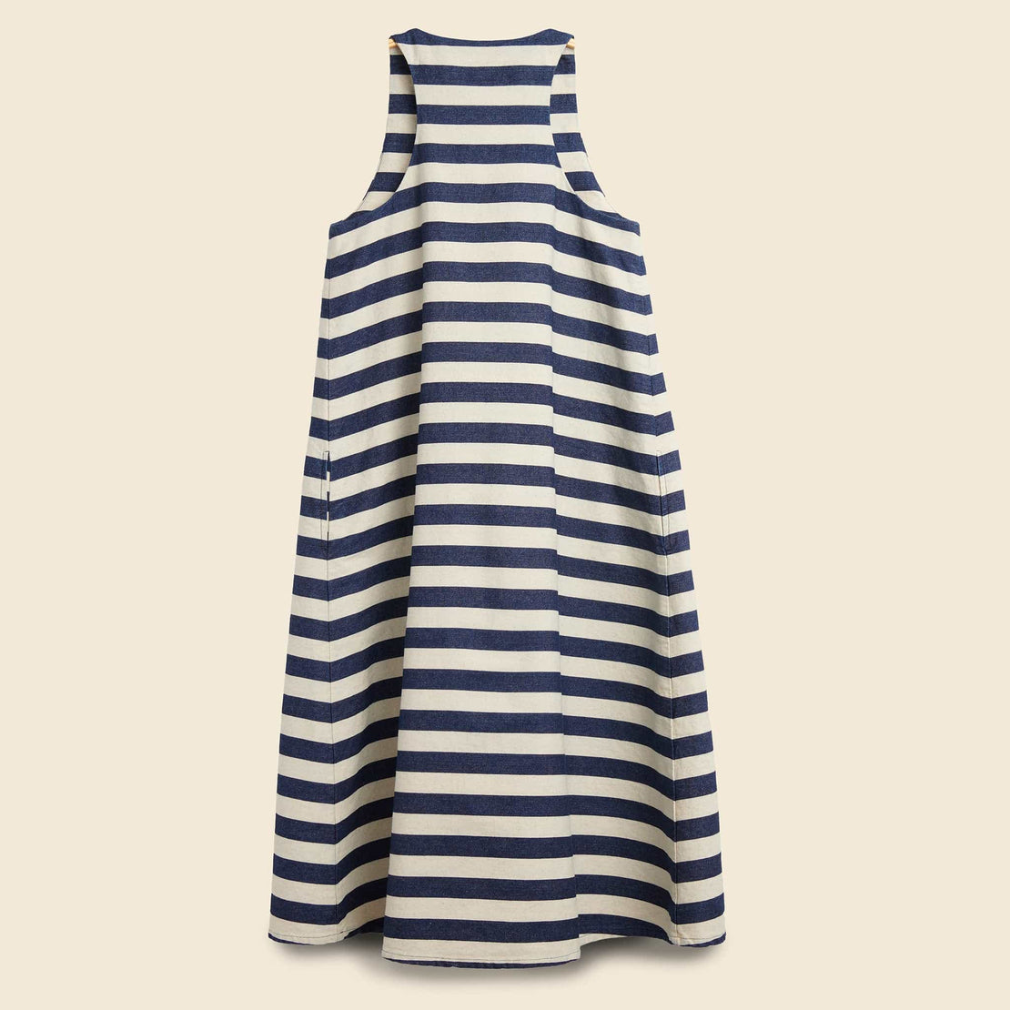 Stripes Denim Dress - Wide Stripes