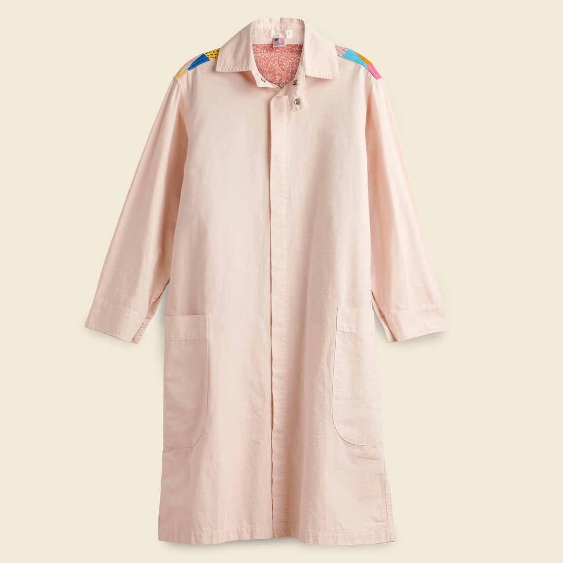 Quilt Back Harris Duster - Pink
