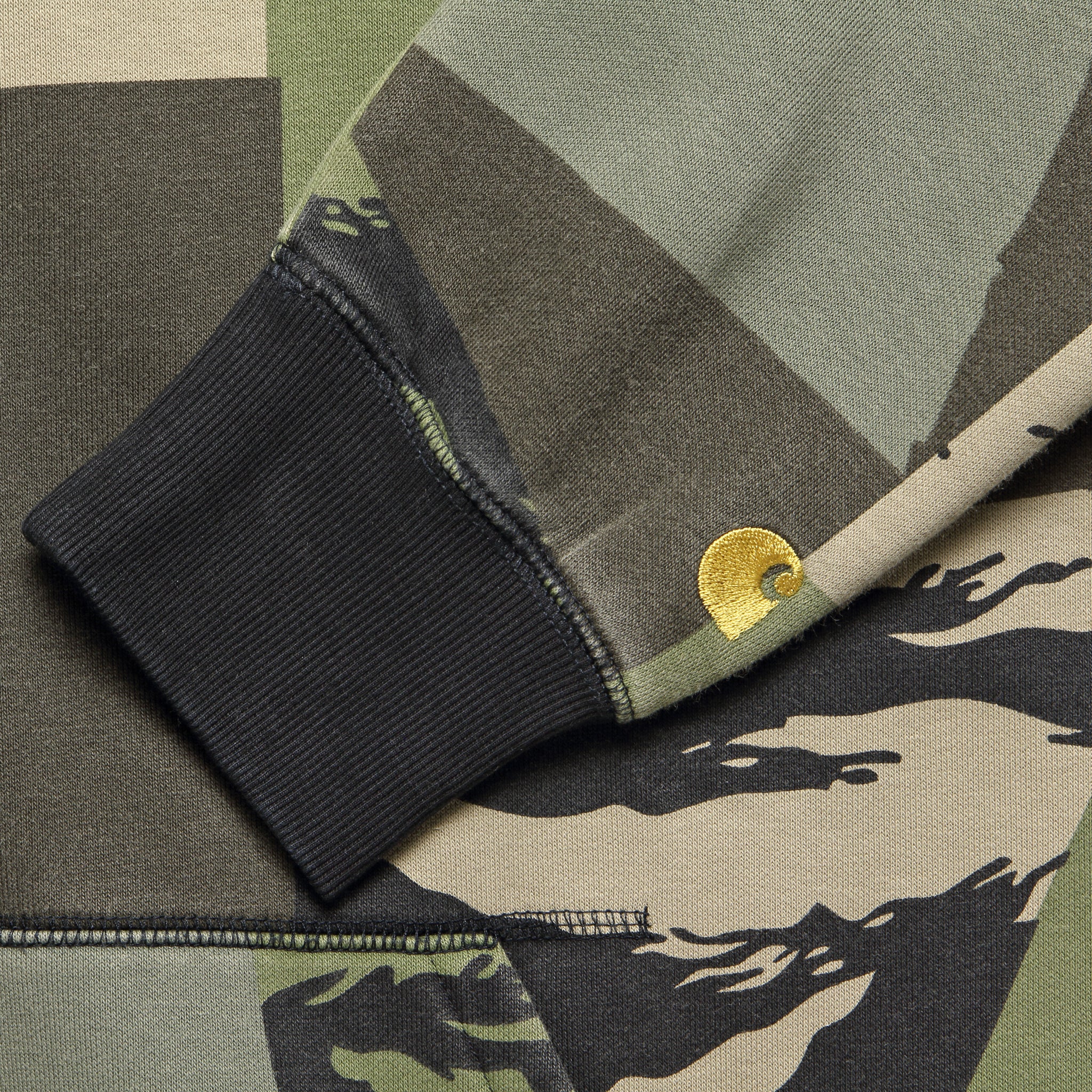 Hooded Chase Sweatshirt - Camo/Gold - Carhartt WIP - STAG Provisions - Tops - Fleece / Sweatshirt
