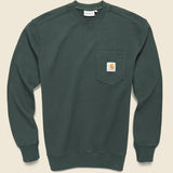 Pocket Sweatshirt - Hemlock Green - Carhartt WIP - STAG Provisions - Tops - Fleece / Sweatshirt