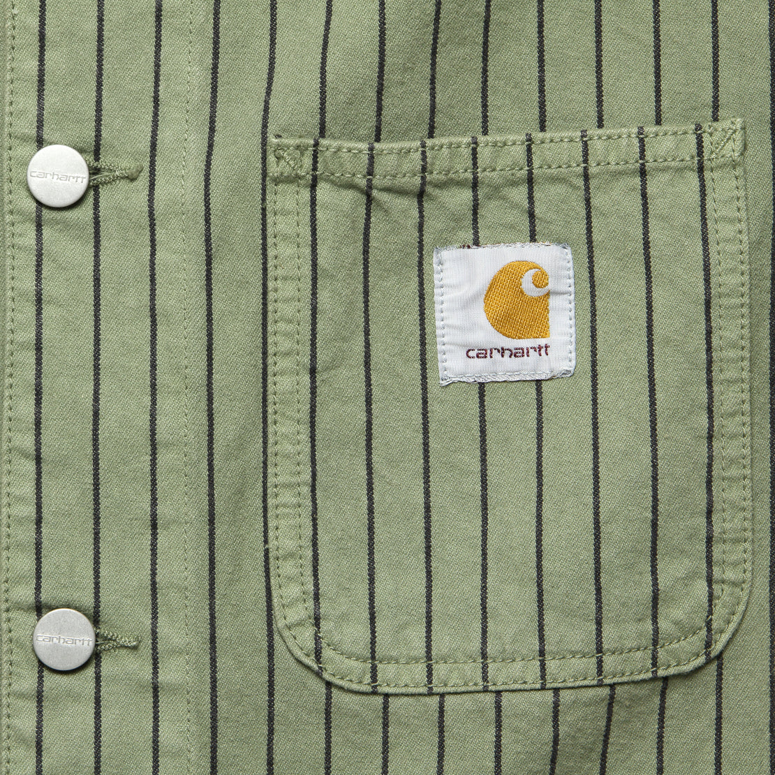 Trade Stripe Michigan Chore Coat - Dollar Green/Black - Carhartt WIP - STAG Provisions - Outerwear - Coat / Jacket